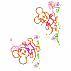 Mice Embroidery Design 10 Mice Embroidery Design 10